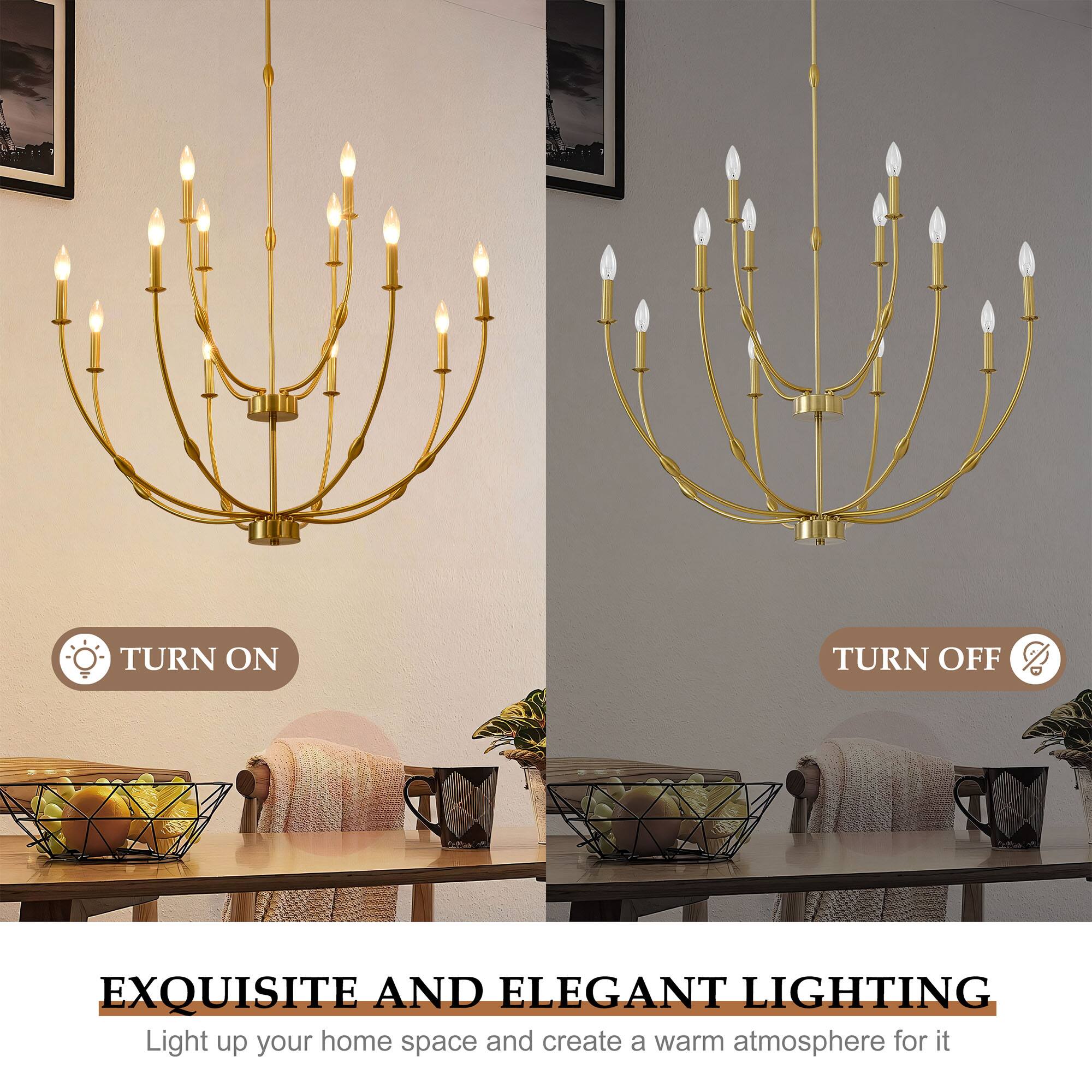 TURN ON  
TURN OFF  

EXQUISITE AND ELEGANT LIGHTING  
Light up your home space and create a warm atmosphere for it