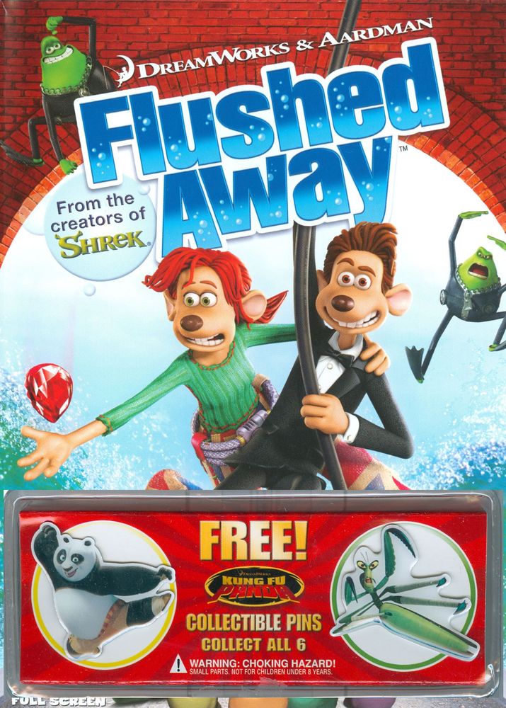 Best Buy: Flushed Away [P&S] [With 2 Kung Fu Panda Pins] [DVD]