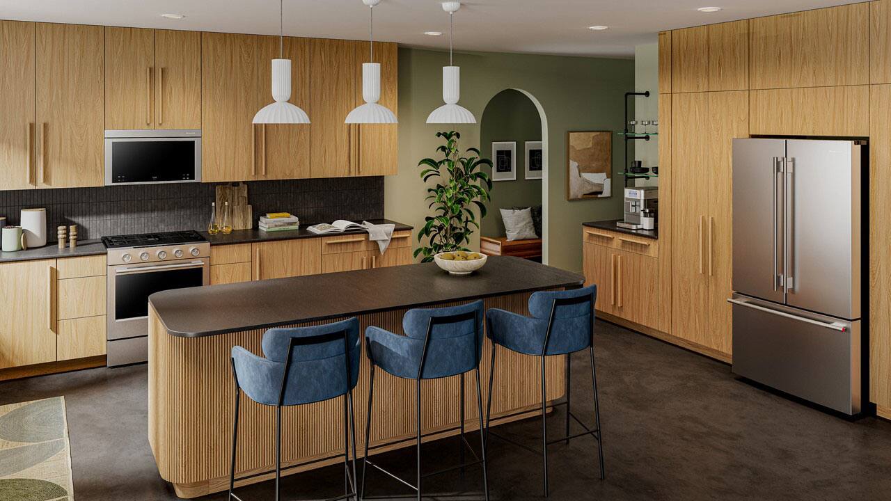 Alt View 23. KitchenAid - 5.0 Cu. Ft. Slide-In Gas True Convection Range with Self Clean, Steam Clean, and 2-in-1 Burner - Fingerprint Resistant Stainless Steel.