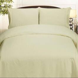 Plazatex - Embossed Dobby Stripe 90GSM Microfiber Sheet Set - Twin 39x75" - Ivory