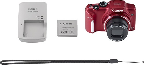 Buy: Canon SX170 IS 16.0-Megapixel Camera Red 8676B001