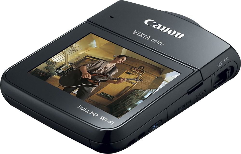 Best Buy: Canon VIXIA mini Flash Memory Camcorder Black 8455B003