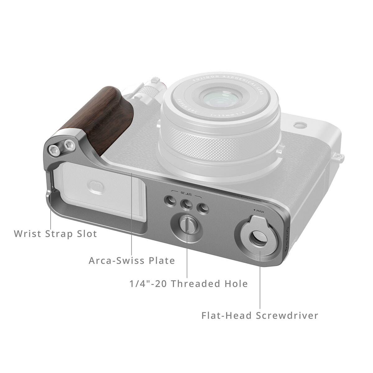 TUIJINON ASPHERICAL LENS 3405 18C f/3.5mm 1:3.5 Wrist Strap Slot Arca-Swiss Plate 1/4"-20 Threaded Hole Flat-Head Screwdriver