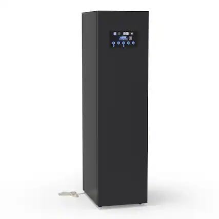 Front. Equator - Equator SDC 760 7.6 cu. ft. Smart Steam Closet Dryer 4 Moving Hangers UVC Quick20 Refresh Sanitize Deodorize 110V - Black.