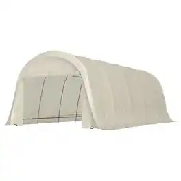 Outsunny - x 23.6' Heavy Duty Carport, UPF50+ Portable Garage Car Canopy Tent with Galvanized Frame