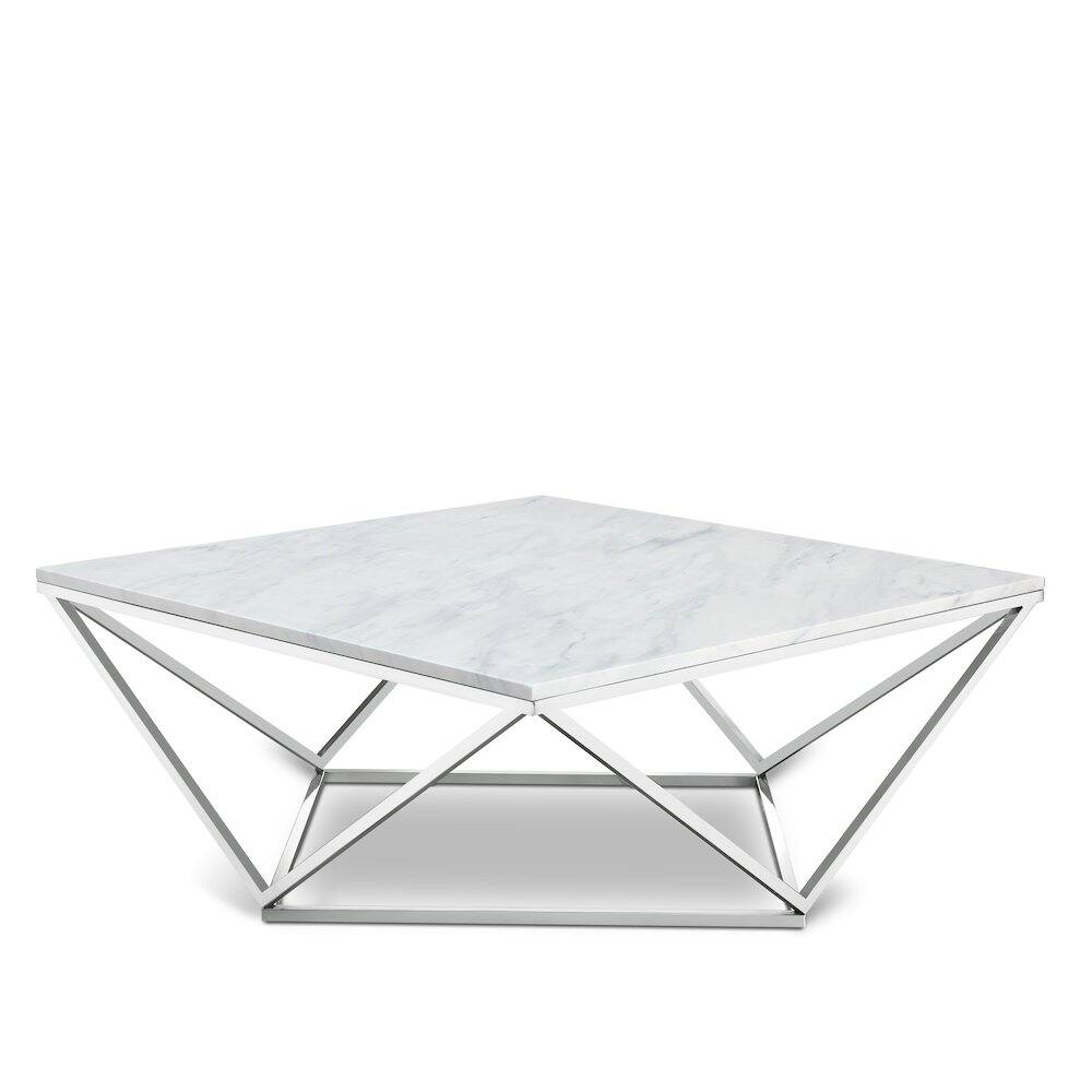 Meridian Furniture - Skyler Chrome Coffee Table - Rich Chrome