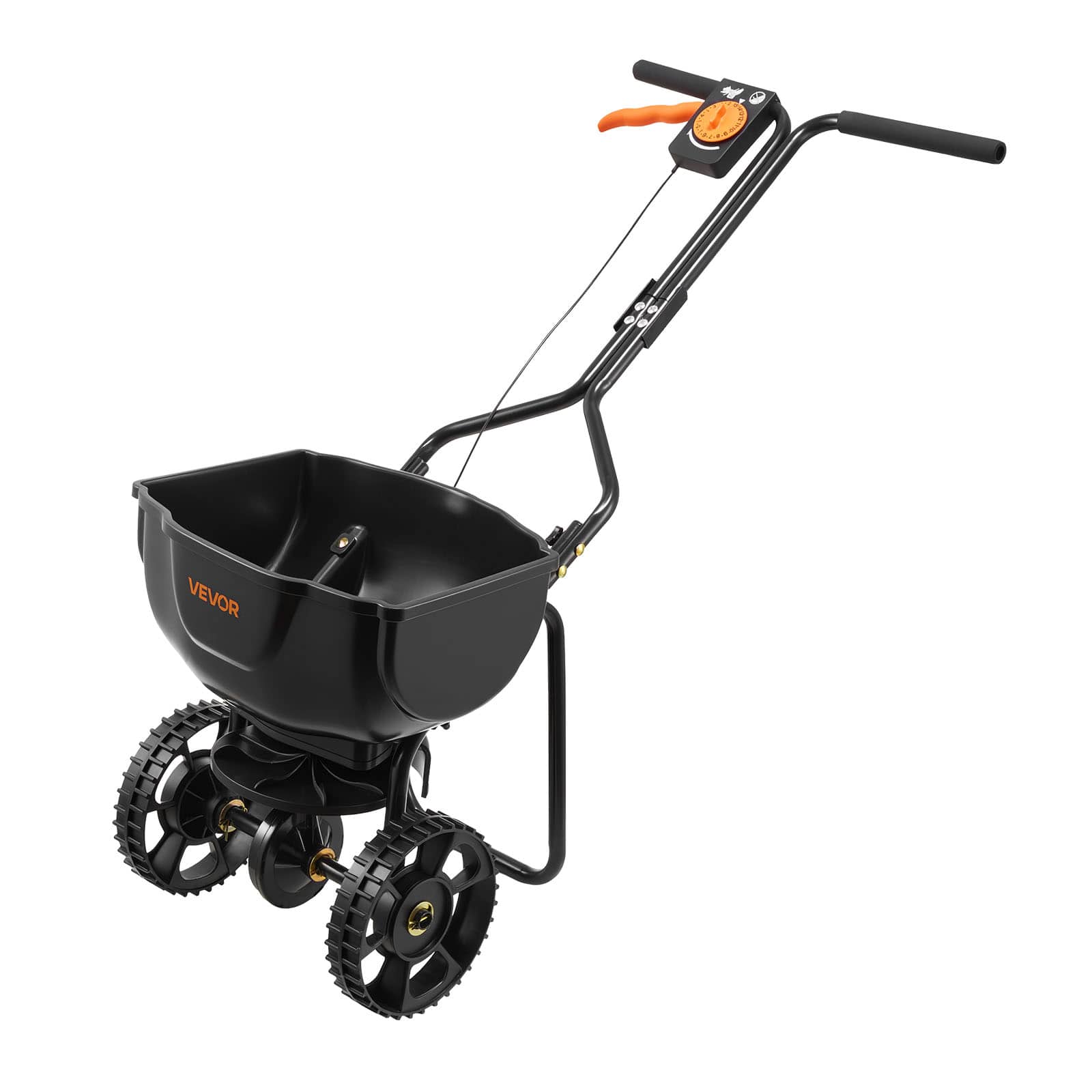 "VEVOR - Walk-Behind Spreader, 9.8ft Spreading Width, Push Broadcast Spreader with 10"" All-Terrain Tires, Adjustable Flow Control - Black" price history on PriceWatchPro
