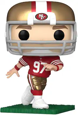 Funko - POP! NFL: 49ers - Nick Bosa (Running) (Red & Gold Uniform) - COLLECTIBLES - Multicolor