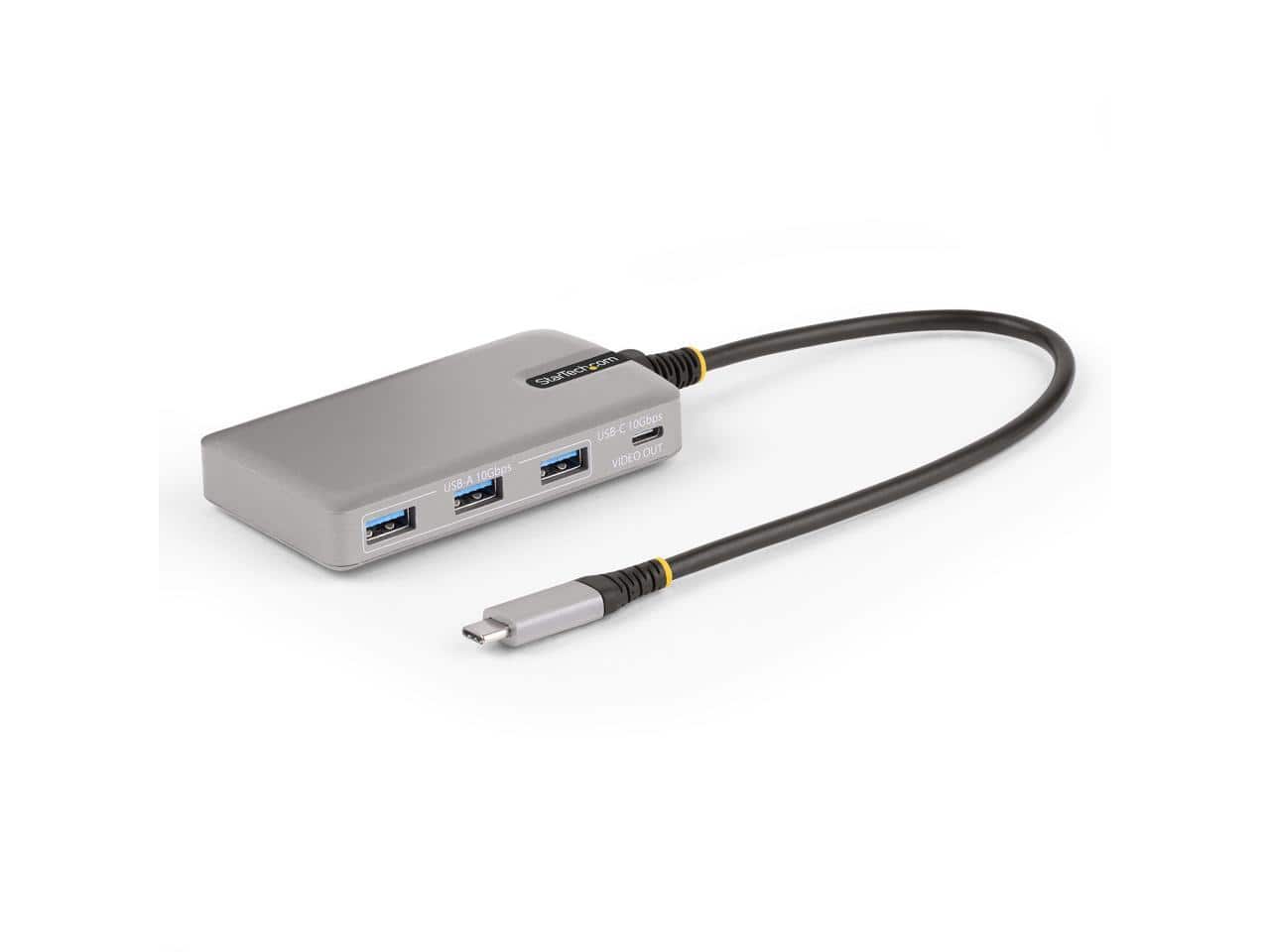StarTech.com - StarTech 4-Port USB-C Hub with USB-C Video Output 100W PD HB31C3A1CDPPD3