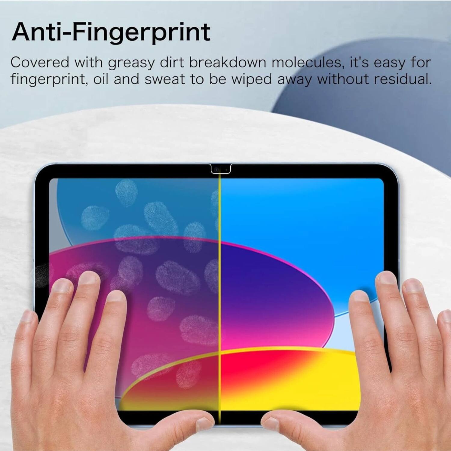 Anti-Fingerprint

Covered with greasy dirt breakdown molecules, it's easy for fingerprint, oil and sweat to be wiped away without residual.