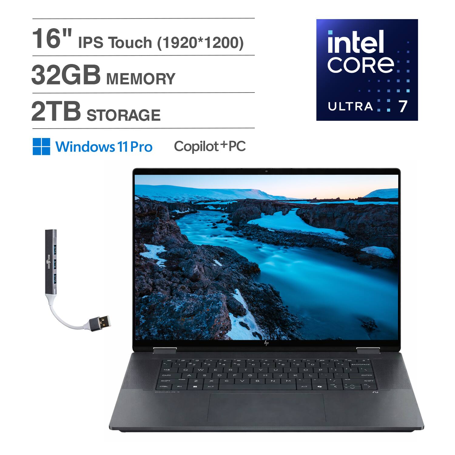HP OmniBook 2 in 1 Laptop 16.0 WUXGA Display (Intel Ultra 7 258V