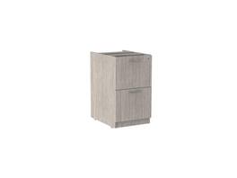 Alera - Valencia Full Pedestal File Drawers 2 Legal/Letter-Size 15.63" x 20.5" x 28.5" Gray VA542822GY