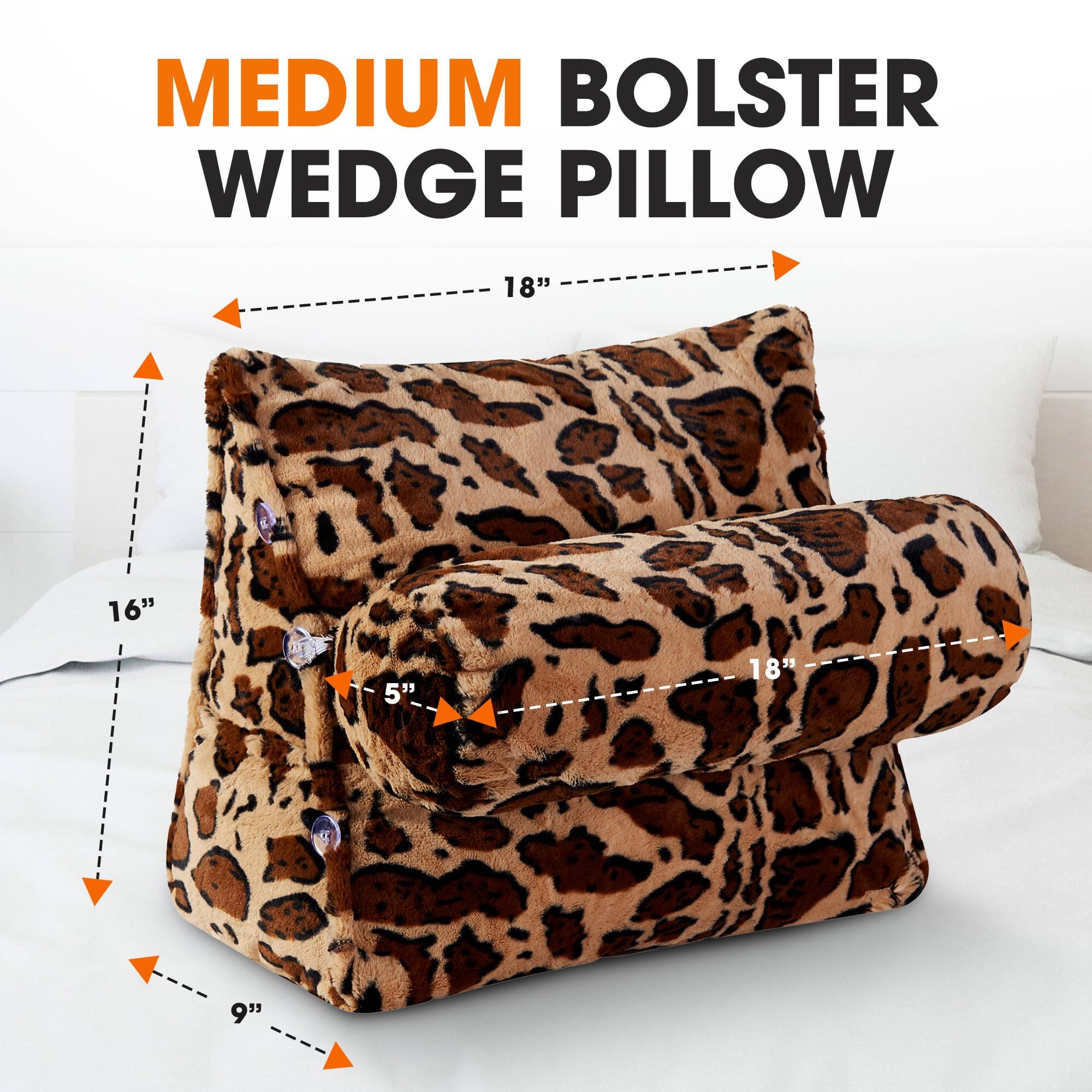 MEDIUM BOLSTER WEDGE PILLOW

18"  
16"  
5"  
9"