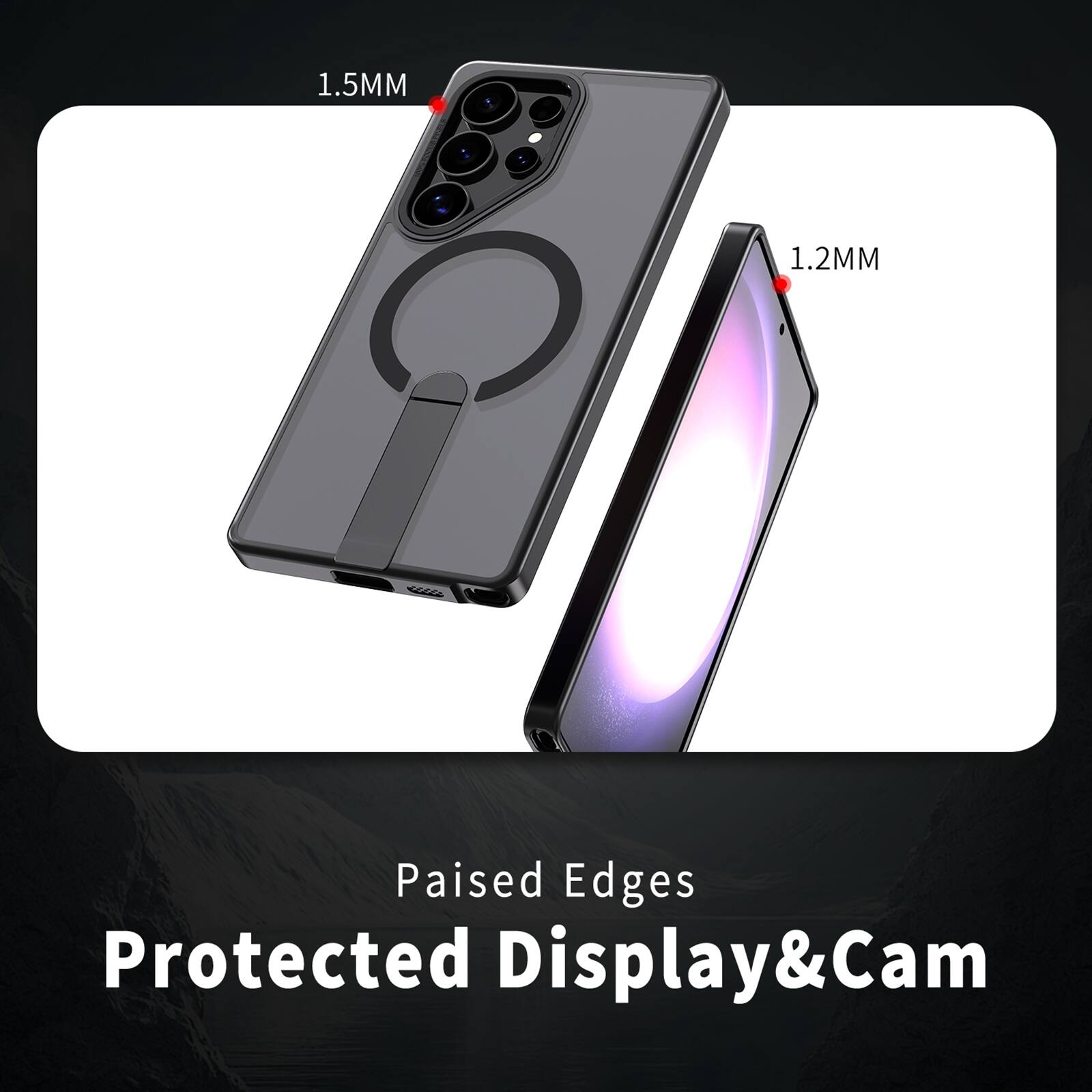 1.5MM  
1.2MM  
COFFEE  
Paised Edges Protected Display & Cam