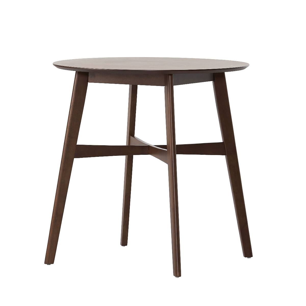 Loheer Round Counter Height Dining Table, Walnut Brown Engineered Wood ...