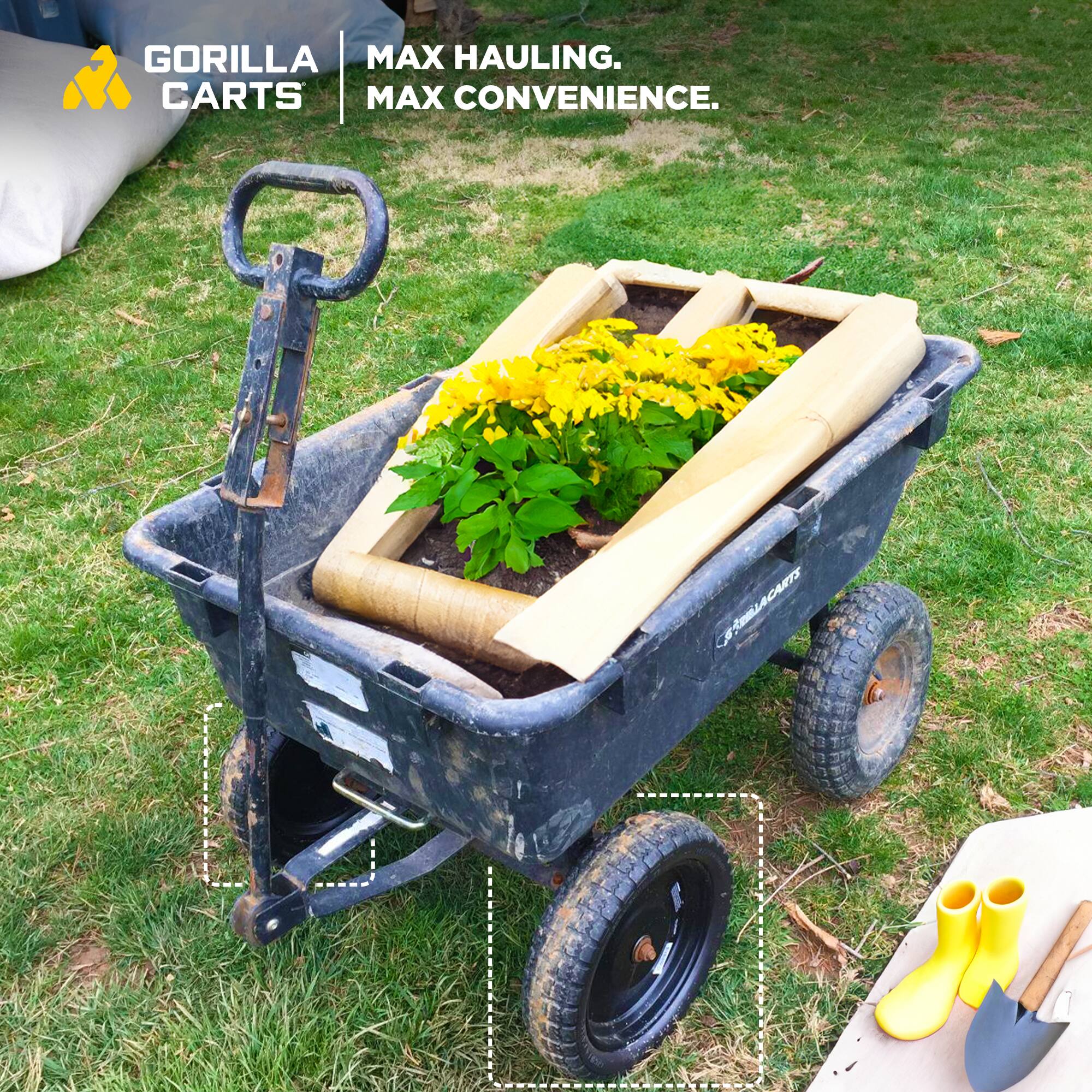 GORILLA CARTS  
MAX HAULING.  
MAX CONVENIENCE.