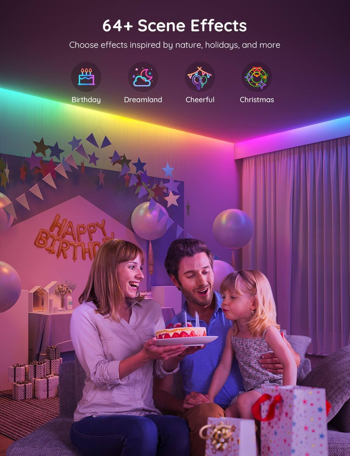 64+ Scene Effects  
Choose effects inspired by nature, holidays, and more  
Birthday Dreamland Cheerful Christmas  
HAPPY BIRTHDAY