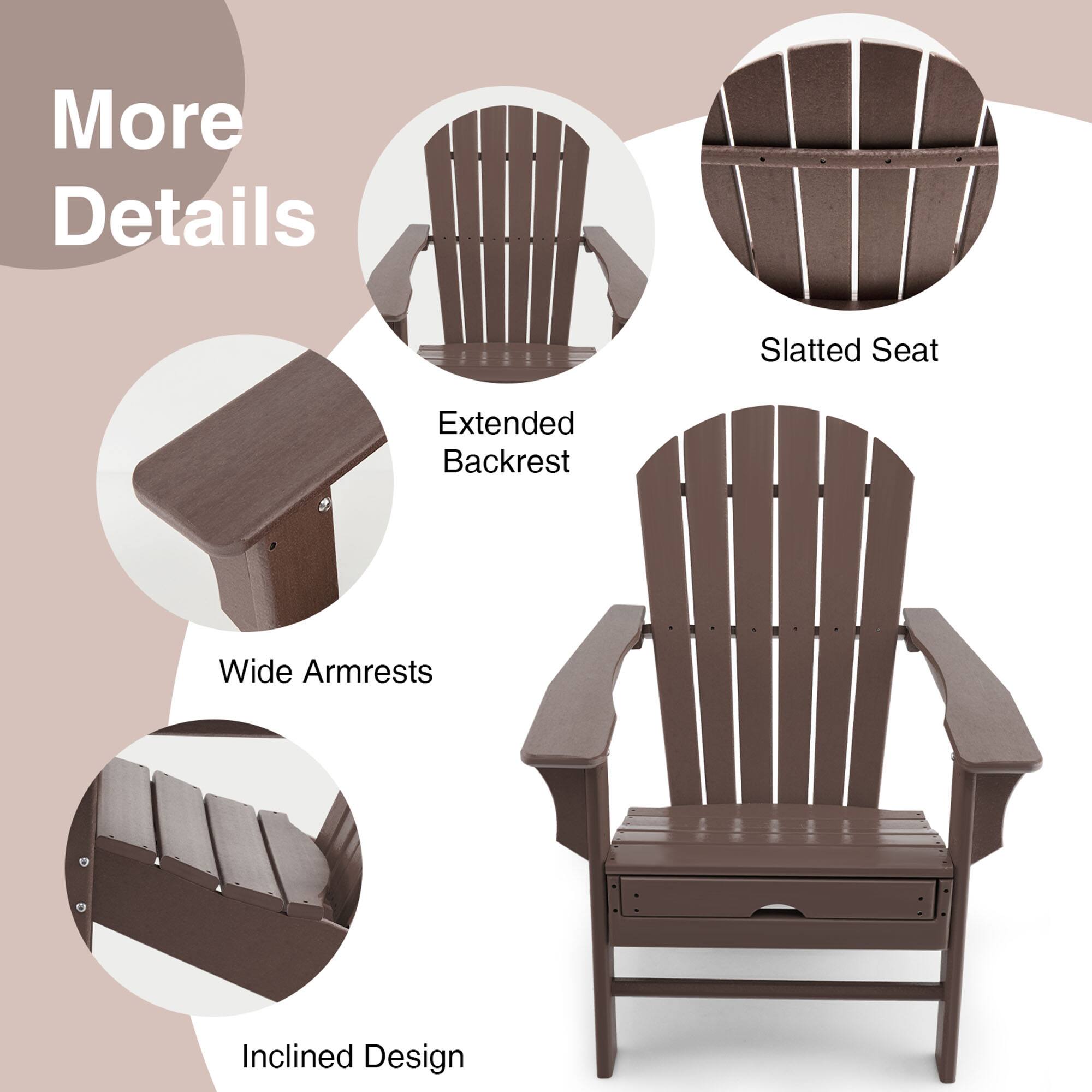 More Details  
- Slatted Seat  
- Extended Backrest  
- Wide Armrests  
- Inclined Design
