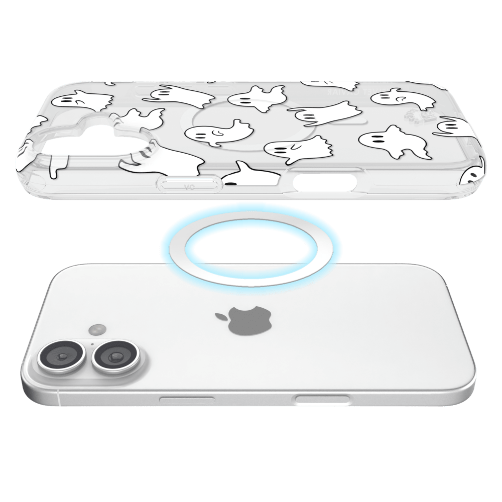 Alt View 3. VELVET CAVIAR - MagSafe Case for Apple iPhone 16 - White Multicolor.
