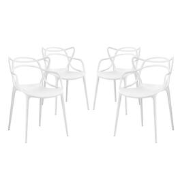 Entangled Dining Set Set of 4 by Modway - White