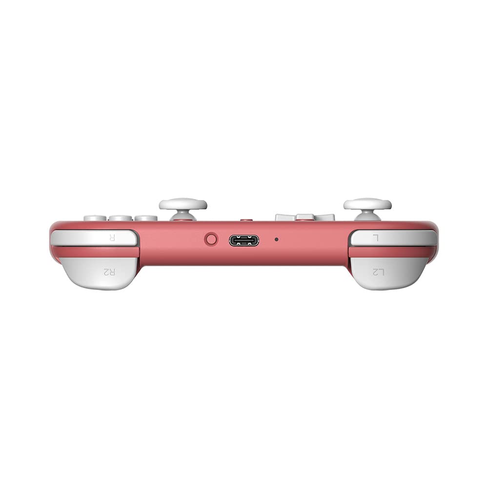 Left. 8BitDo - 8Bitdo Lite 2 Bluetooth Wireless Gamepad for Switch, Android and Raspberry Pi - Pink - Pink.