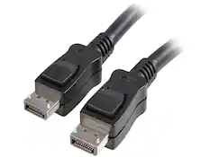 Front. StarTech.com - StarTech.com DISPLPORT1L - 1 ft DisplayPort 1.2 Cable with Latches - 4K.