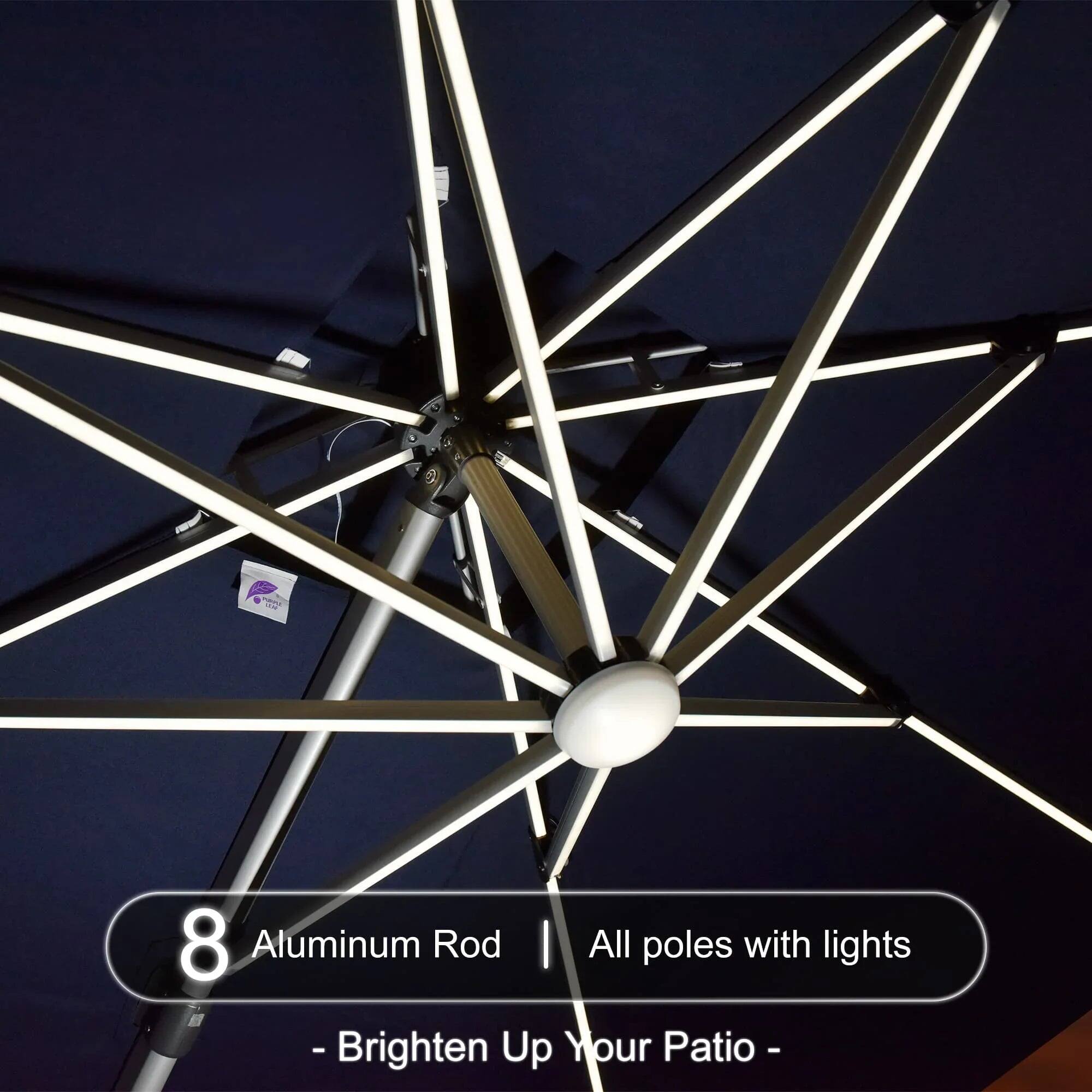 8 Aluminum Rod  
All poles with lights  
- Brighten Up Your Patio -