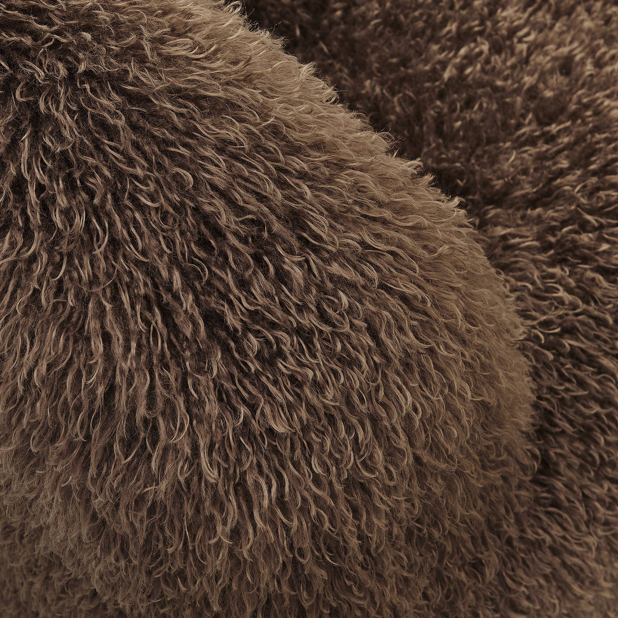 Alt View 6. Modway - Mina Faux Fur Accent Chair by Modway - Brown.