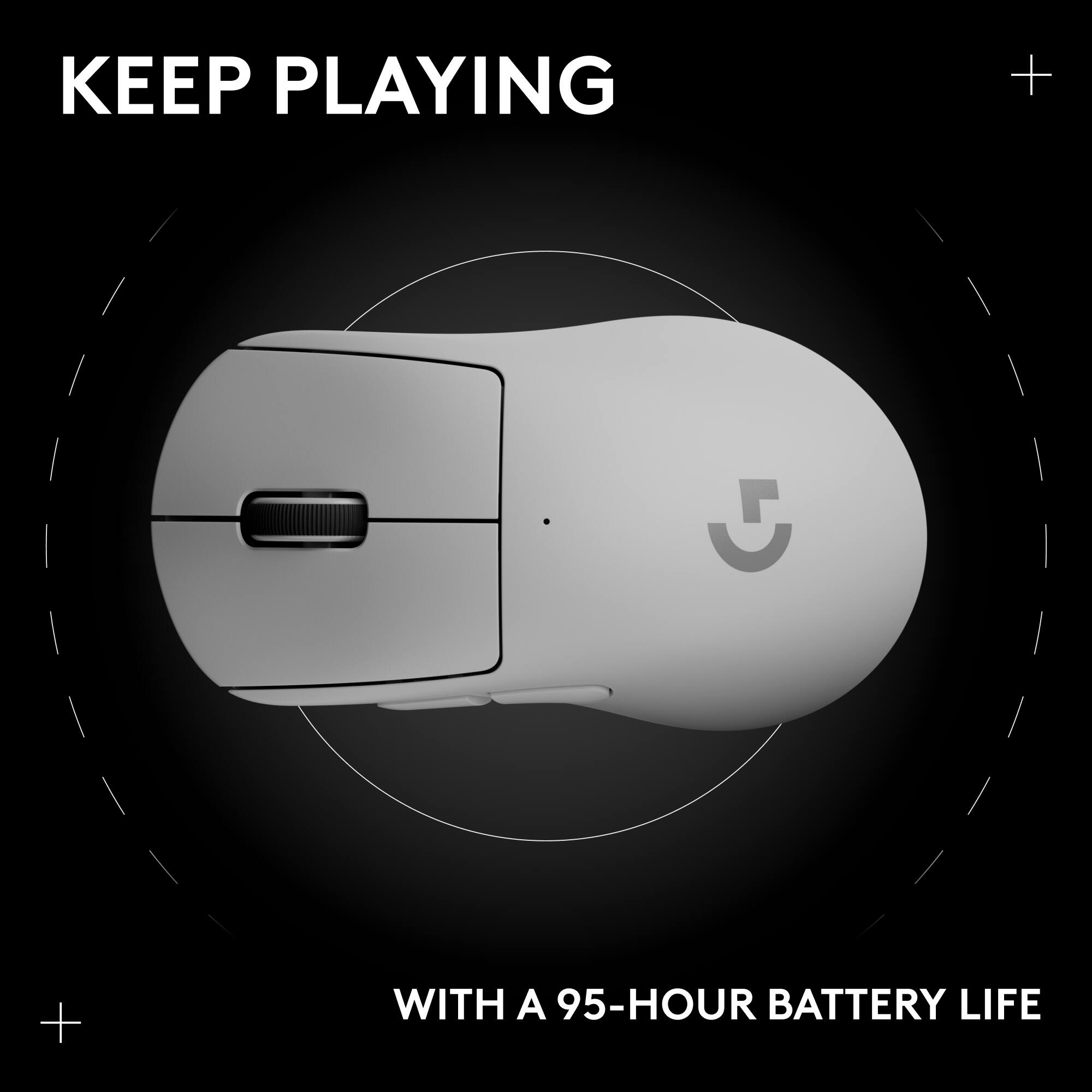 KEEP PLAYING WITH A 95-HOUR BATTERY LIFE