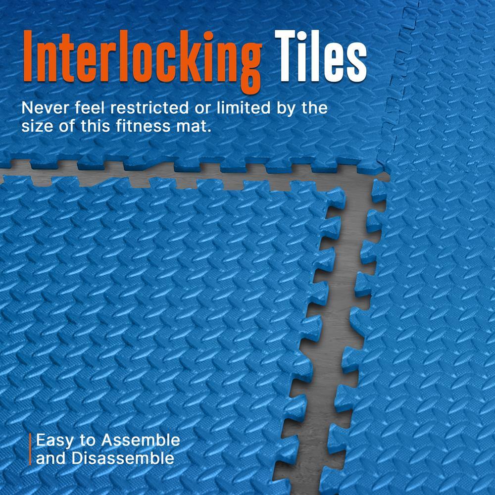 Interlocking Tiles

Never feel restricted or limited by the size of this fitness mat.

Easy to Assemble and Disassemble