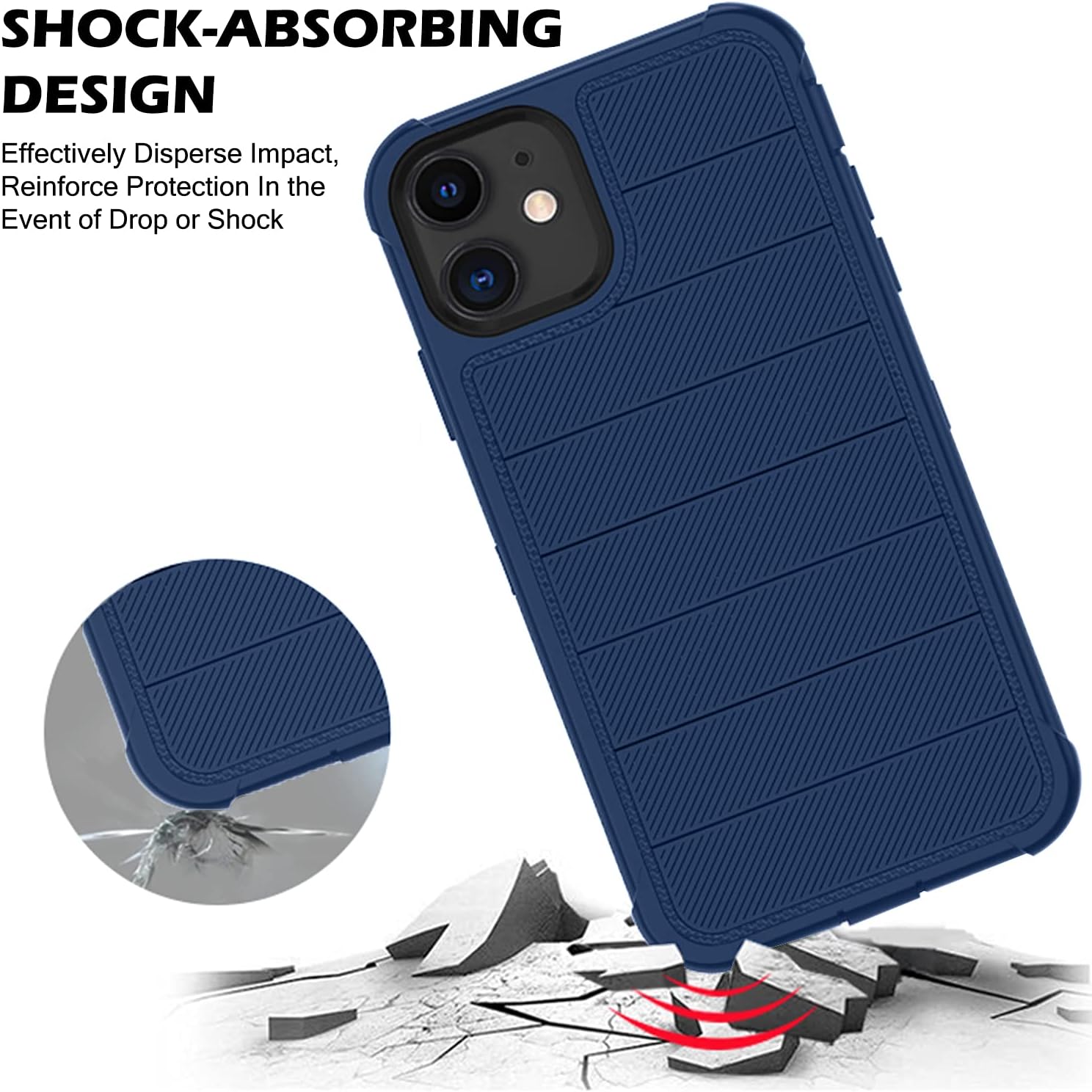 SHOCK-ABSORBING DESIGN  
Effectively Disperse Impact, Reinforce Protection In the Event of Drop or Shock