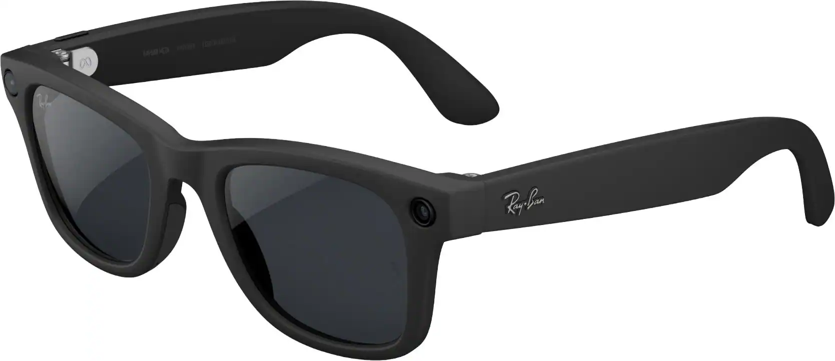 Ray-Ban Meta - Wayfarer Large (Gen 2) glasses with Meta AI, Audio, Photo, Video Compatability - Transitions Grey lenses - Matte Black
