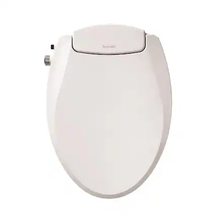 Front. Brondell - Brondell Swash Ecoseat N/A gal White Elongated Bidet Toilet Seat - White.