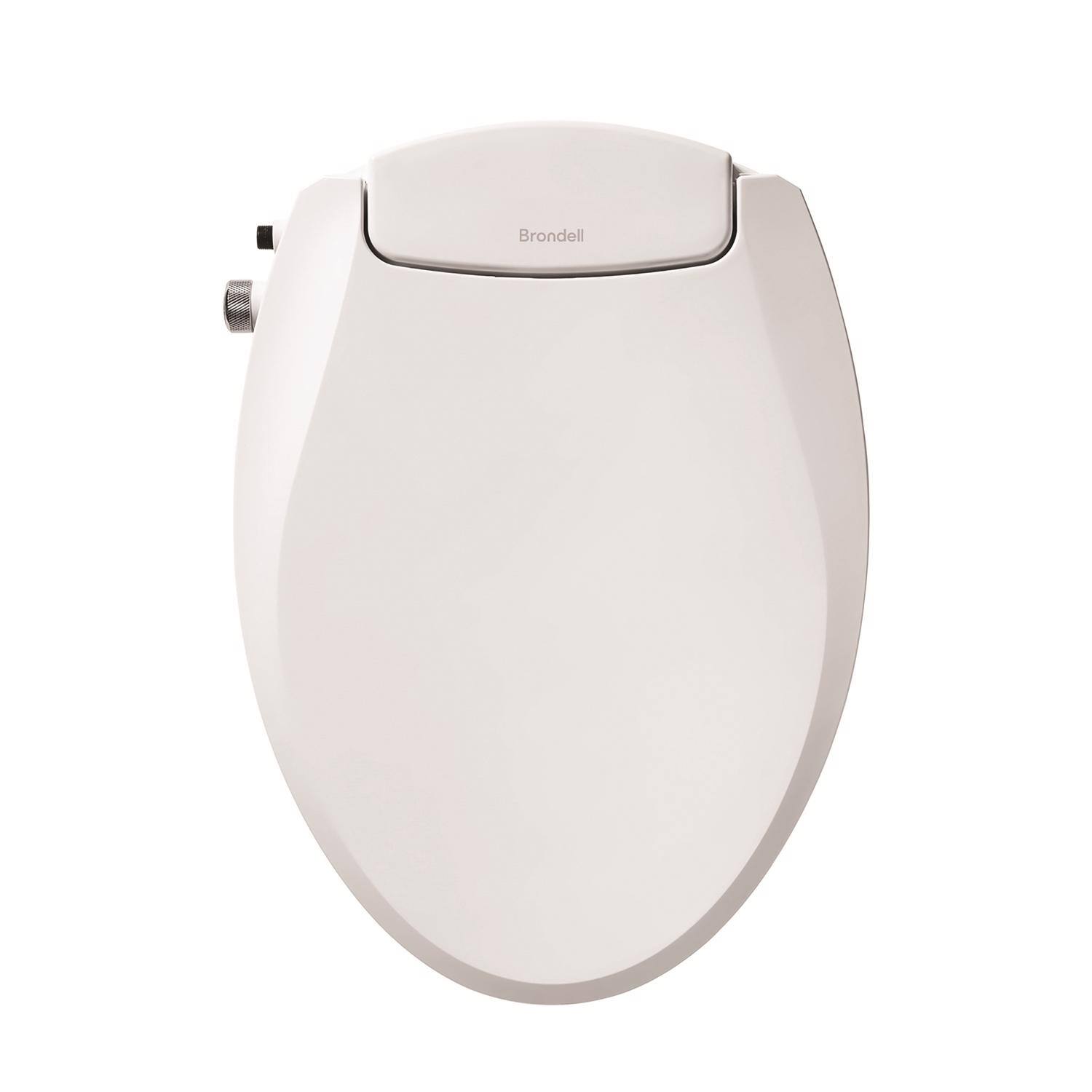Front. Brondell - Brondell Swash Ecoseat N/A gal White Elongated Bidet Toilet Seat - White.