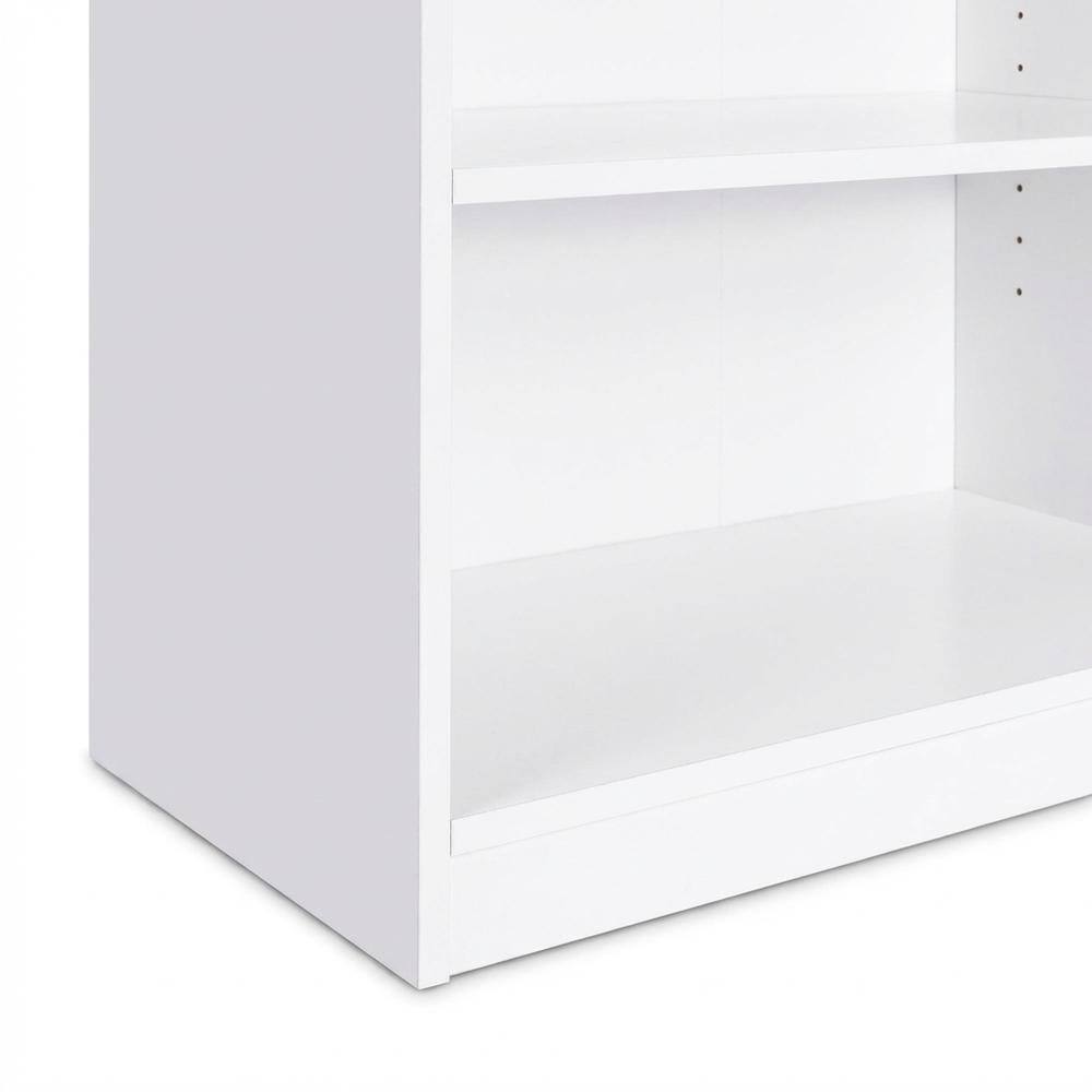 Alt View 2. FurniFact - White 5-Shelf Bookcase with Sturdy Shelving for Living Room Storage - White.