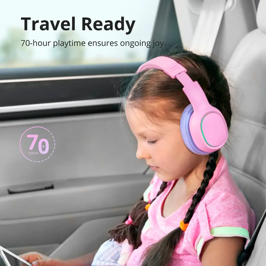 Travel Ready: 70-hour playtime ensures ongoing joy.