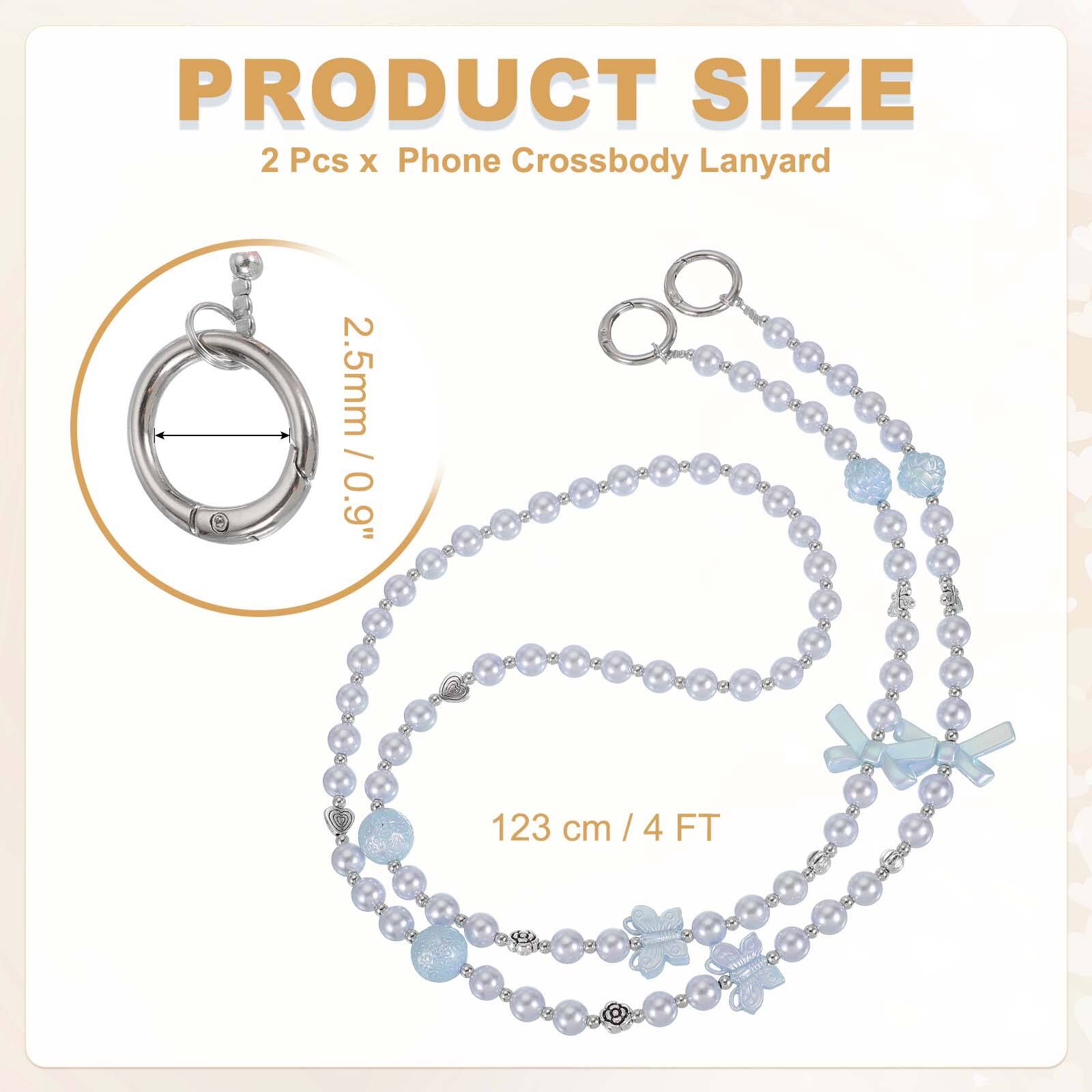 PRODUCT SIZE  
2 Pcs x Phone Crossbody Lanyard  
2.5mm / 0.9"  
123 cm / 4 FT