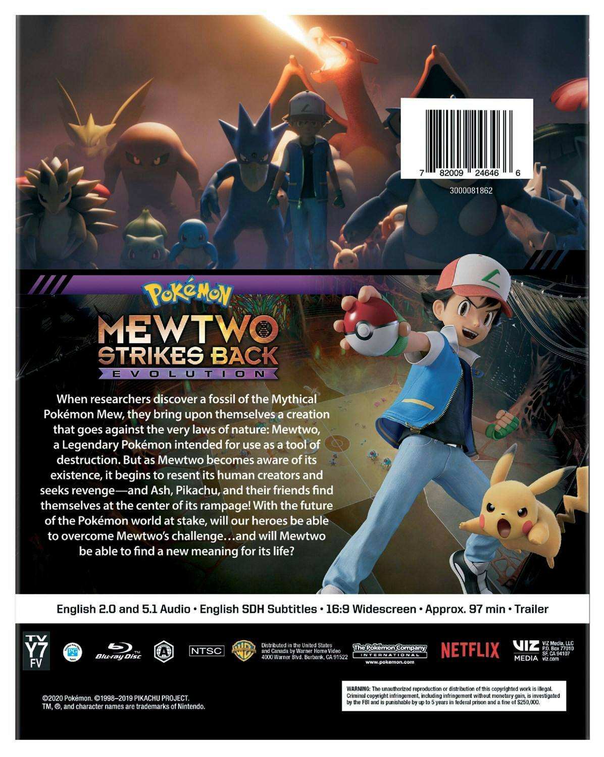 Back. Pokemon the Movie: Mewtwo Strikes Back Evolution [Blu-ray].