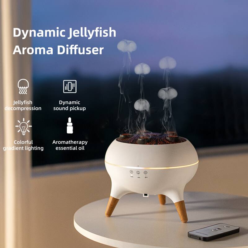 Dynamic Jellyfish Aroma Diffuser

- Jellyfish decompression
- Dynamic sound pickup
- Colorful gradient lighting
- Aromatherapy essential oil