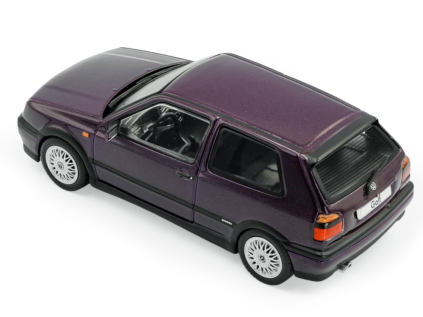 Alt View 4. Solido - 1994 Volkswagen Golf MKIII VR6 Purple Metallic 1/43 Diecast Model Car by Solido.
