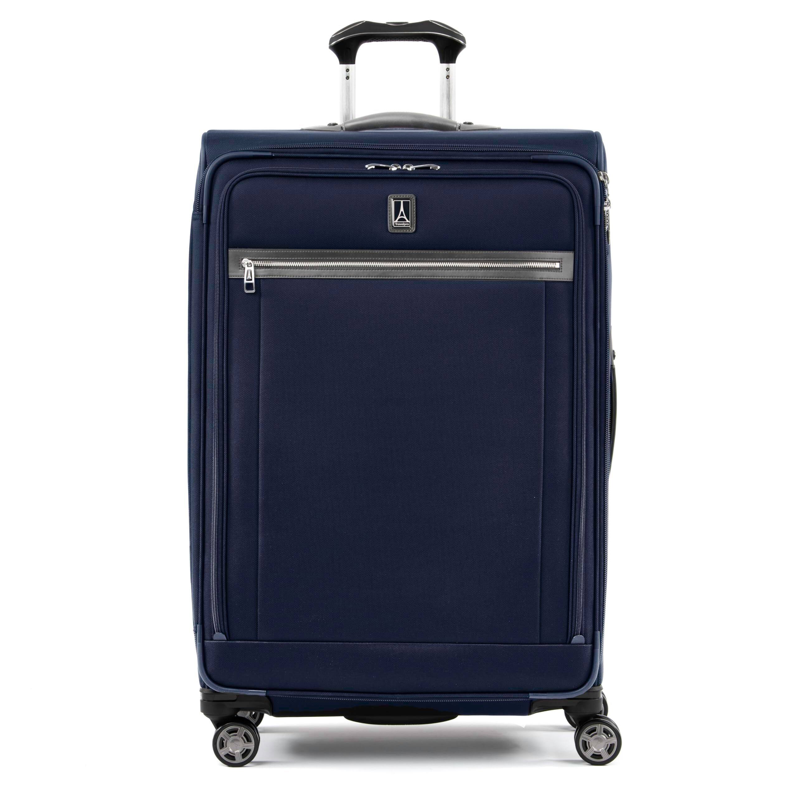 Travelpro - Platinum Elite Softside Expandable 29" Checked Spinner - Dark Blue