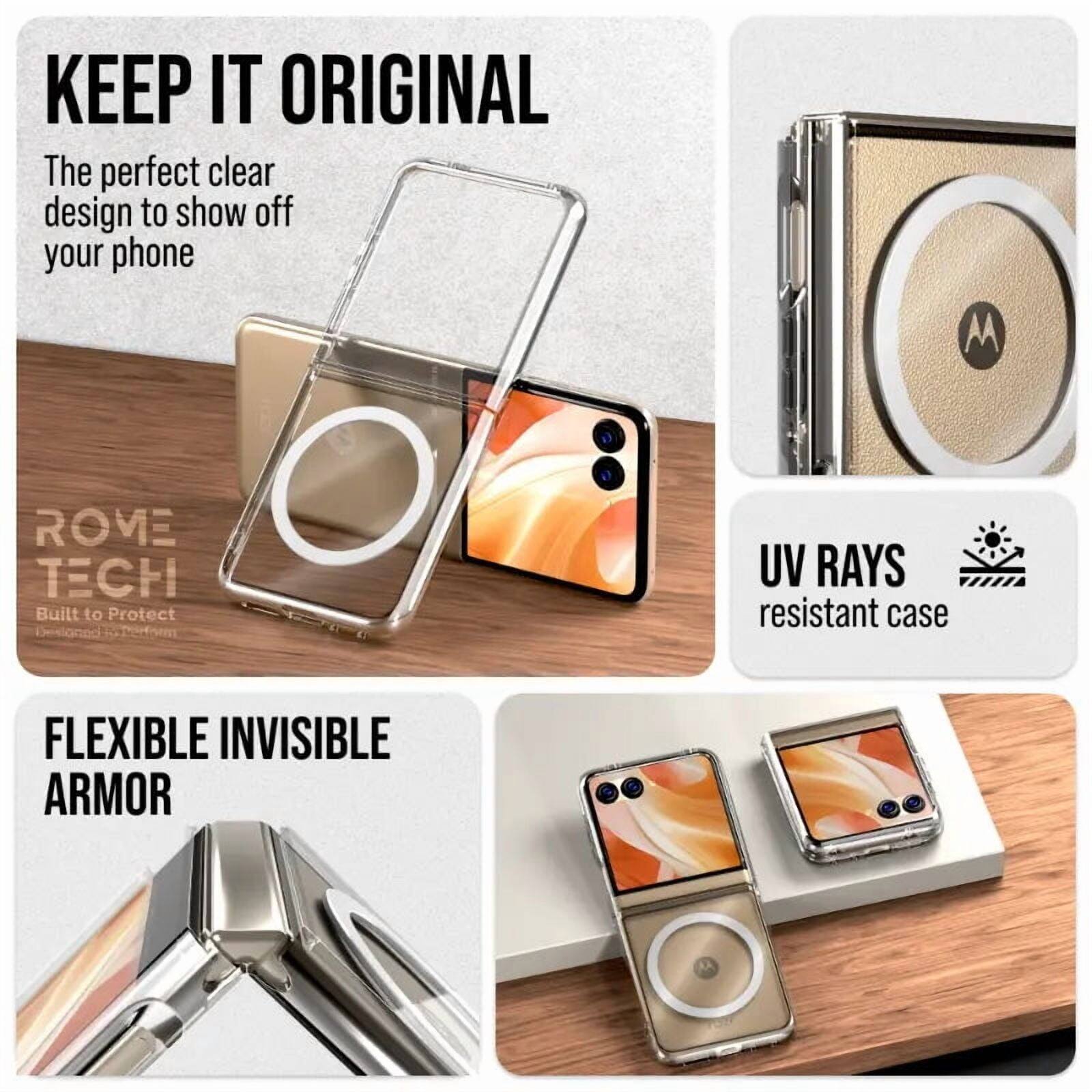 **KEEP IT ORIGINAL**

The perfect clear design to show off your phone

**M ROVE TECH**
Built to Protect

**UV RAYS** resistant case

**FLEXIBLE INVISIBLE ARMOR**