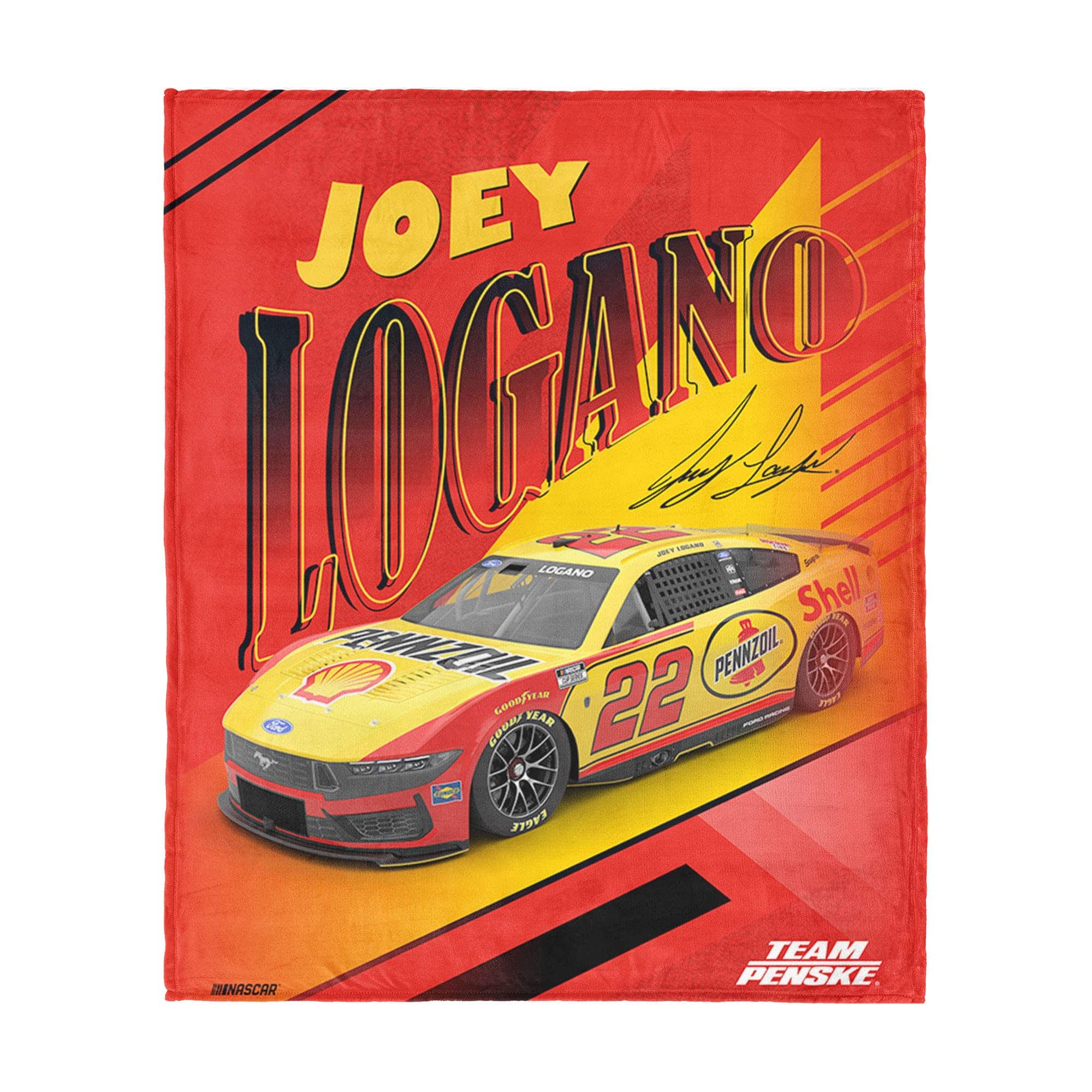 Northwest - Joey Logano Comet Car 34" x 40" Silk Touch Throw Blanket - Multicolor