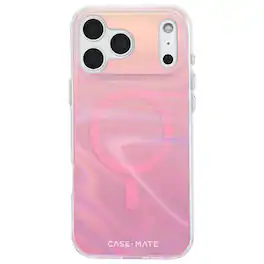 Case-Mate - CMSB-17 PMX iPhone 6.9" Pro Max (2025) Magsafe Soap Bubble Peach - Peach Iridescent