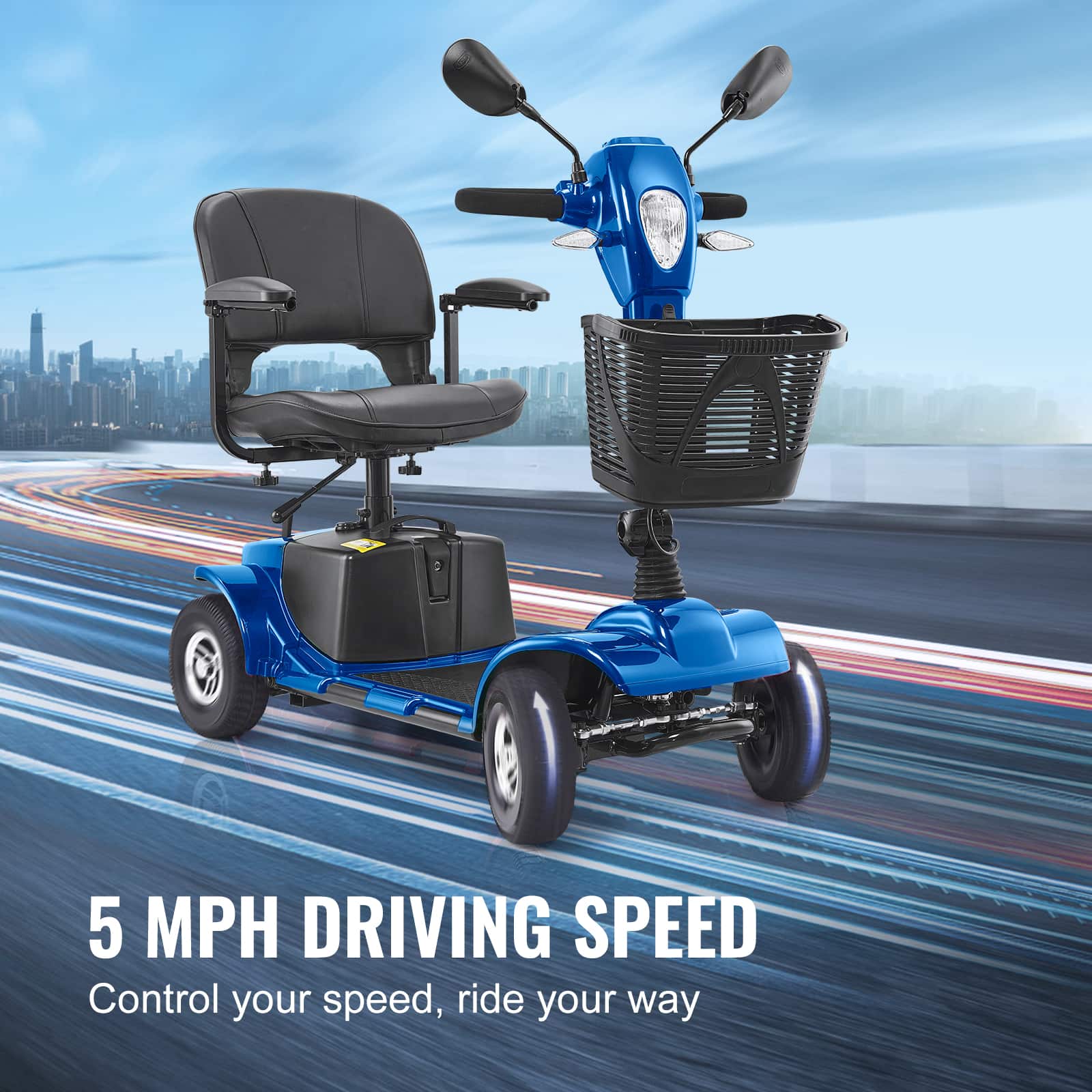 5 MPH DRIVING SPEED
Control your speed, ride your way