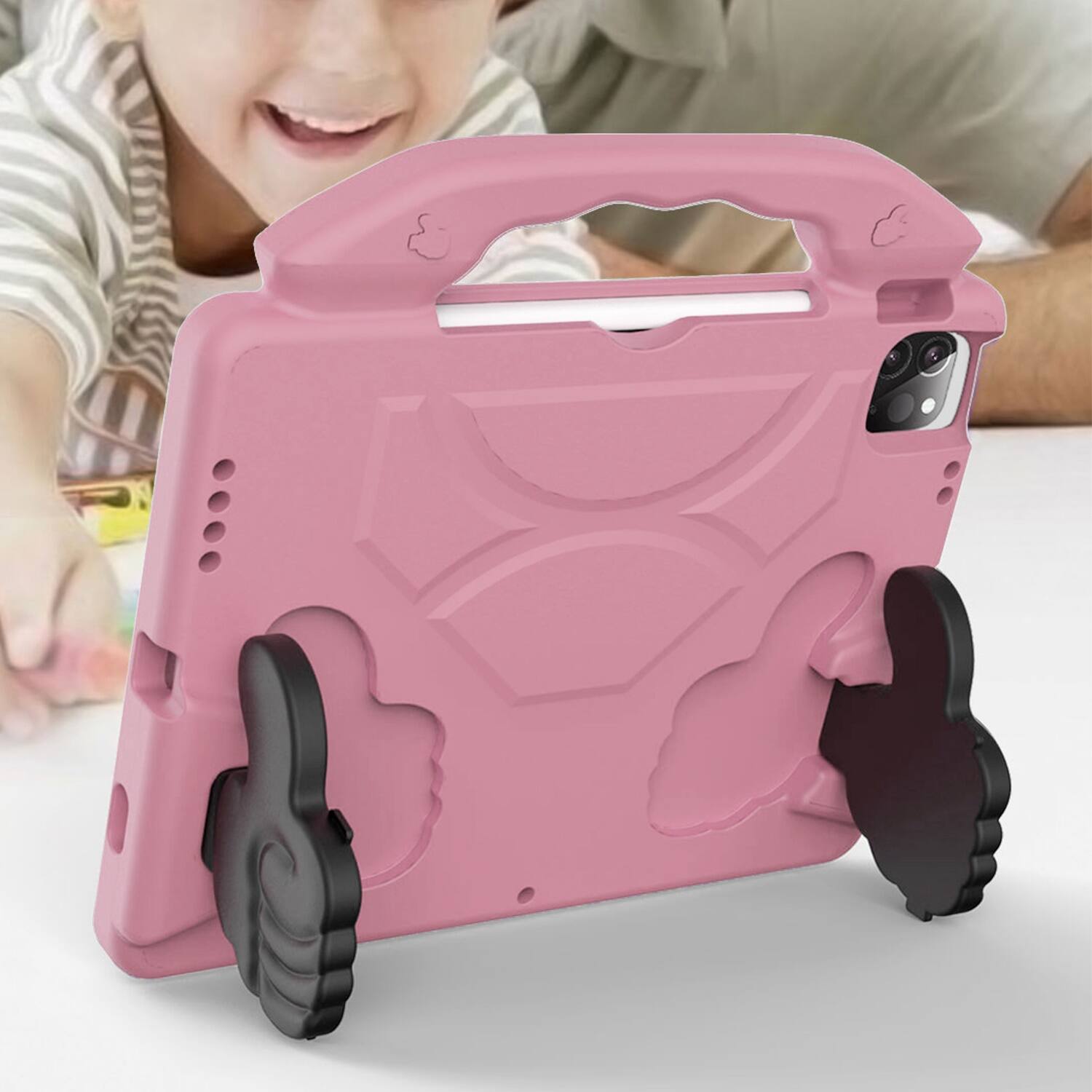 Alt View 17. SaharaCase - Wander Series Case for Apple iPad Pro M4 13-inch, iPad Air M2/M3 13-inch, and iPad Pro 12.9-inch - Desert Rose.