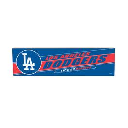 Evergreen Enterprises - Los Angeles Dodgers 5" x 18" Shadow Logo Wood Mantle Sign - Multicolor