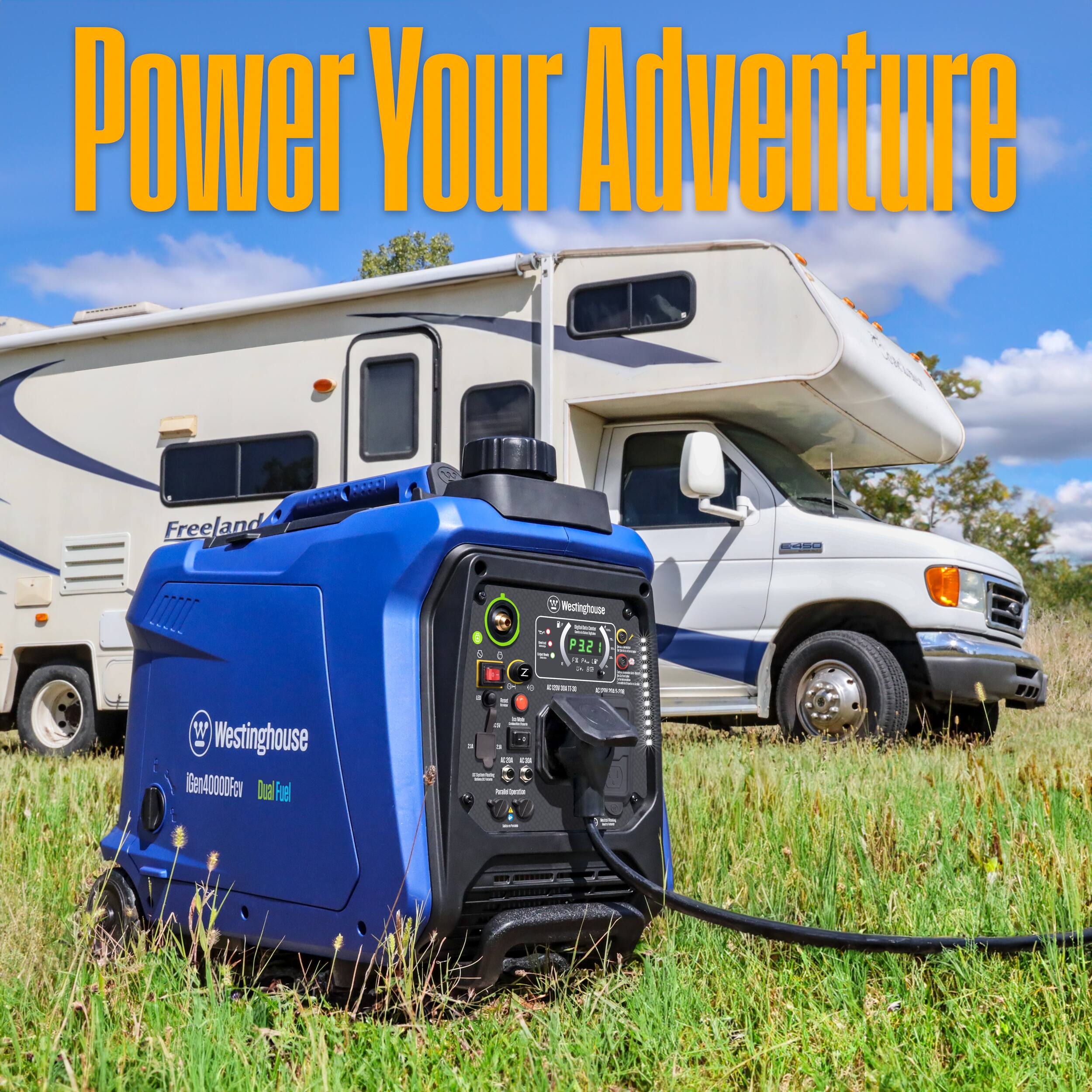 Power Your Adventure  
Westinghouse  
iGen4000DFev  
Dual Fuel