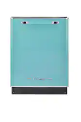Unique Appliances - Classic Retro Top Control Built-In Stainless Steel Tub Dishwasher with 3rd Rack and 45 dBA - Ocean Mist Turquoise - Front_Zoom