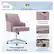 Angle. Serta - Leighton Modern Memory Foam & Twill Fabric Home Office Chair - Lilac.